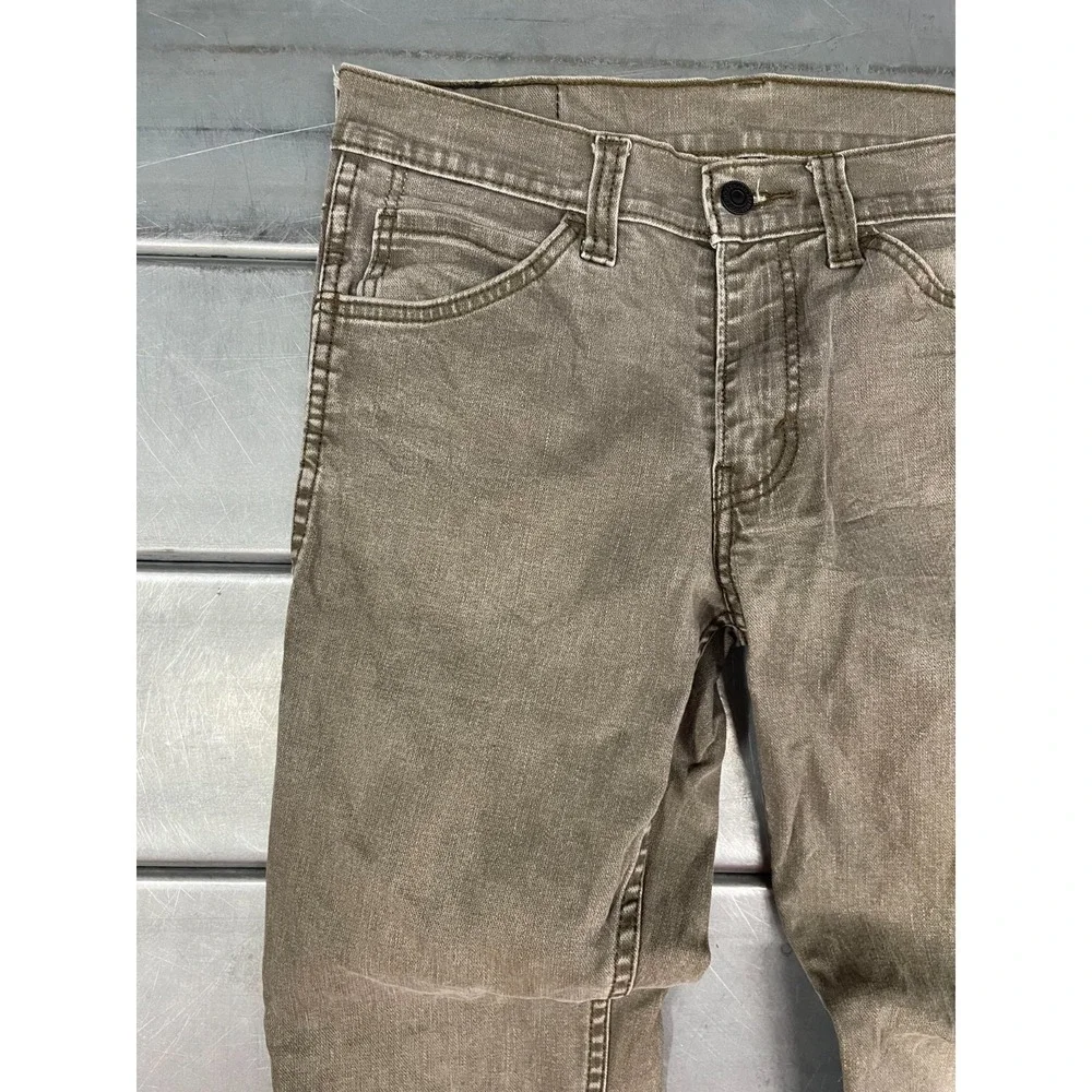 Levis 511 Jeans Mens 30X31 Brown Medium‎ Wash Denim Slim Straight Fit Faded